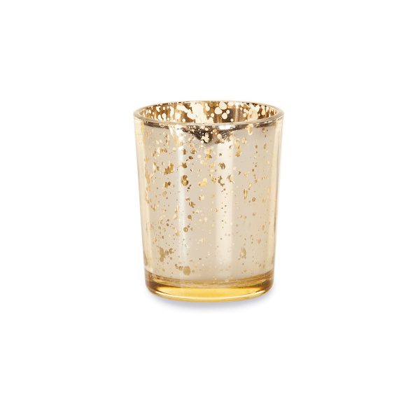 Speckled Gold Glass Votive | The White Chair Company